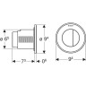 Кнопка смыва для унитаза GEBERIT TYPE 10 116.056.KN.1